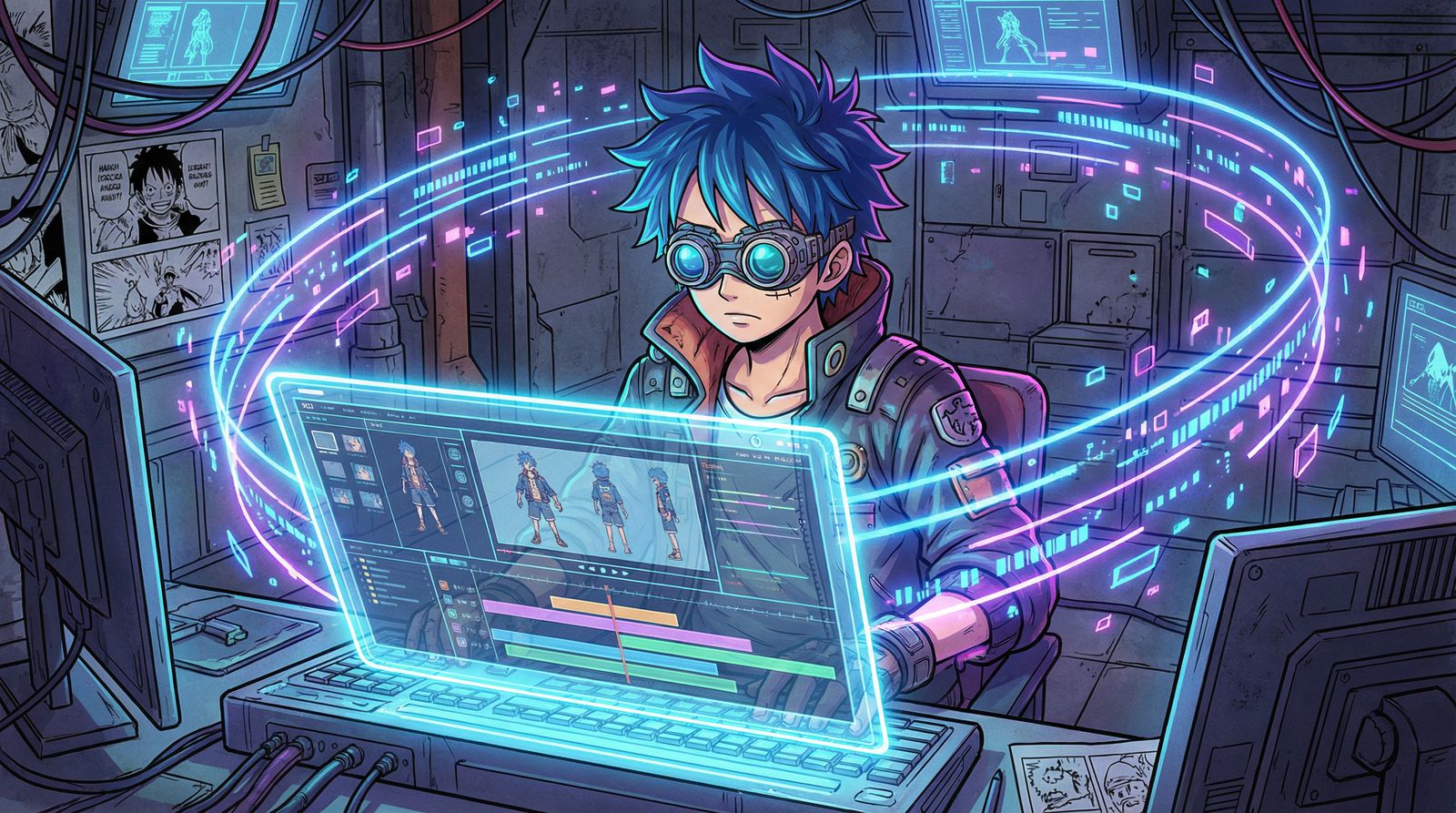 小马拉大车AI动漫